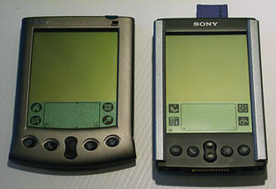 Palm Vx  Sony CLIE