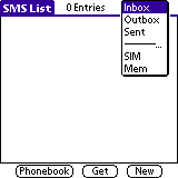 Palm + cotovy phone = SMS