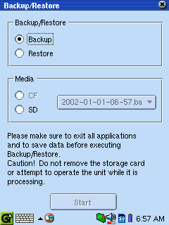 Backup/Restore