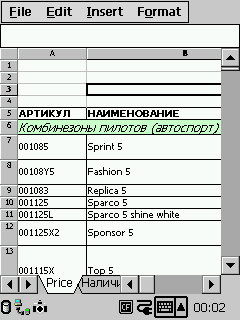 Excel and Word on the Casio BE-300