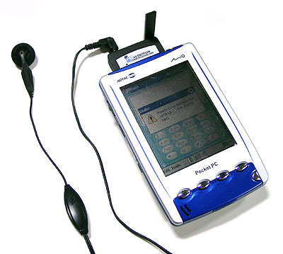 M&#243;dulo GSM / GPRS converte Audiovox Pocket PC para Smartphone