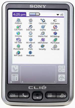 Novo Pocket PC em classe econ&#243;mica Sony Clie SJ22 PEG: a repeti&#231;&#227;o