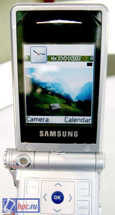 CeBIT 2003: o futuro do arco-&#237;ris Samsung. Comunicadores SGH-i500 Palm, Samsung SGH-i700 Pocket PC, SGH-D700 Symbian