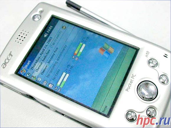 Acer n10: an ambitious newcomer in the budget world of Pocket PC