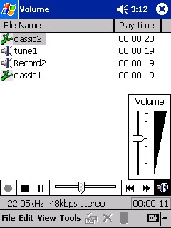Program NoteM: mp3-recorder and player in the bargain