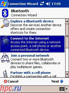 Bluetooth Connection Wizard:    -