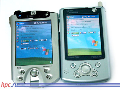 HP iPaq h5550 vs Fujitsu Siemens Pocket LOOX 610