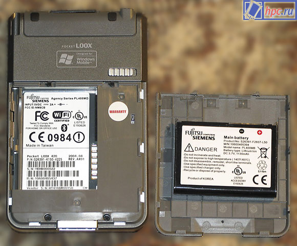 Fujitsu-Siemens Pocket LOOX 420: Flea podkuem, but the dumping will not be!