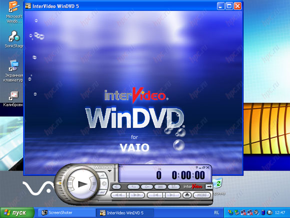 Sony Vaio VGN-U50: WinDVD