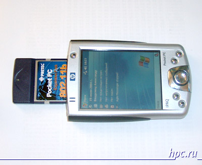 HP iPAQ h2210   Windows Mobile 2003 (!)  Wi-Fi  Pretec CompactWLAN   CompactFlash