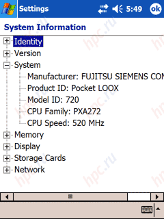 Fujitsu-Siemens Pocket Loox 720:  