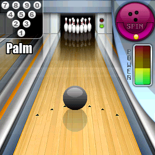 Bowling Deluxe, rolling a ball