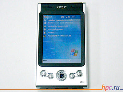 Acer n35: classic with navigation
