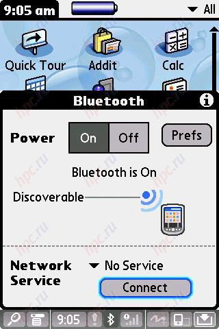Palm T|X:  Bluetooth