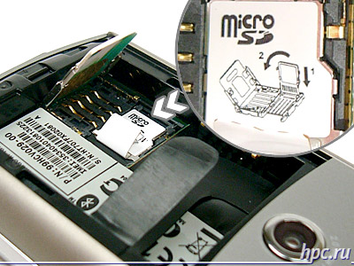 HTC P3350: -    microSD