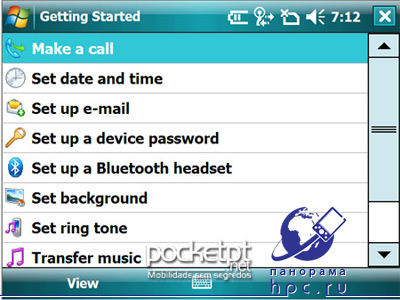 Windows Mobile 6.1:  Getting Started