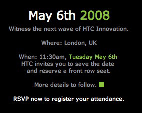 HTC: May 6th 2008