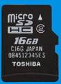 Toshiba MicroSDHC 16