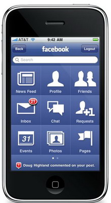 Facebook  iPhone 3.0