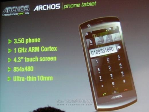 Archos Phone Tablet