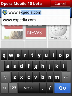 Opera Mobile 10  Windows Mobile