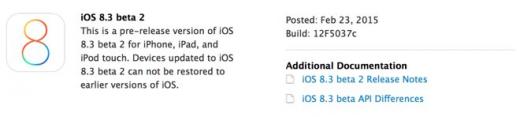 Apple   - iOS 8.3