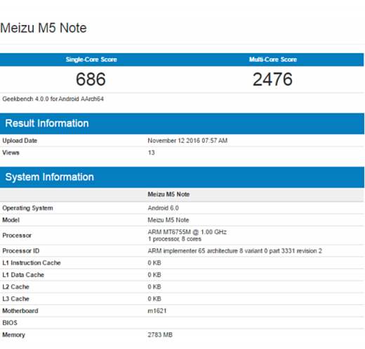     Meizu M5 Note