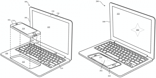 Новый патент Apple превращает iPhone в ноутбук