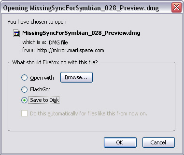 - Missing Sync  Symbian