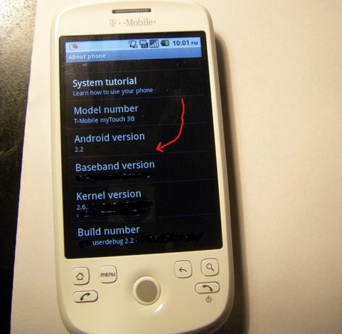 Android 2.2  HTC Magic