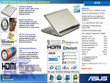ASUS N10