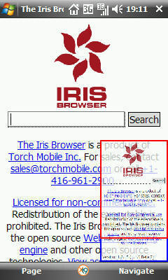 Iris Browser Beta 2  Windows Mobile