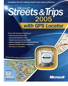   Microsoft Streets amp; Trips 2005   GPS-