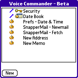 Voice Commander:    Palm OS