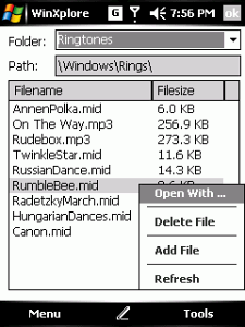 WinXplore:    Pocket PC