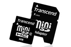 Transcend    miniSDHC  4
