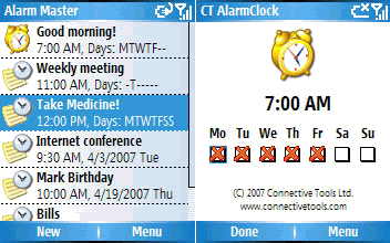  Alarm Master  CT AlarmClock    Windows Mobile 6
