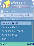 UniMessaging Lite:  SMS  MMS  e-mail  S60-