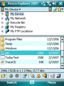 Resco Explorer 2007   Windows Mobile