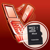 Toshiba  microSDHC-  4