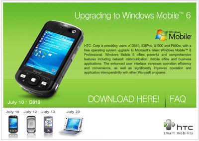 HTC     Windows Mobile 6