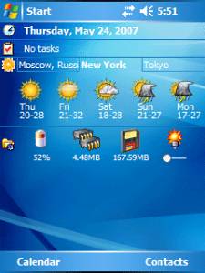 Weather Mobile: -   Windows Mobile