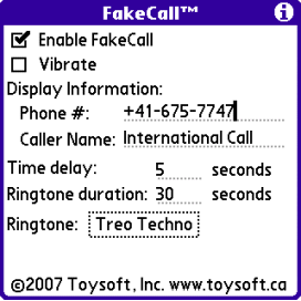 FakeCall:     Treo
