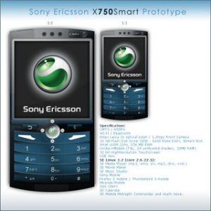 Sony Ericsson X750:    