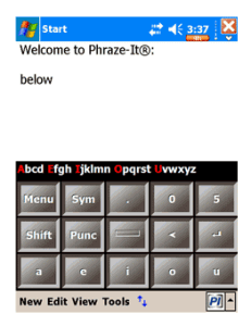   Phraze-It Keyboard    Windows Mobile 6