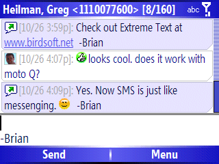 BirdSoft Extreme Text: SMS-   