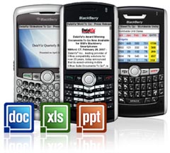 DataViz  Documents To Go  BlackBerry