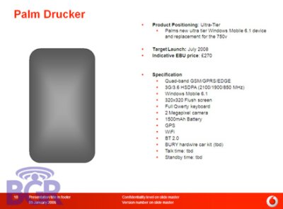  Palm Drucker: HSDPA, Wi-Fi  GPS
