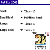   PaPiRus 2003:   Palm OS 5     