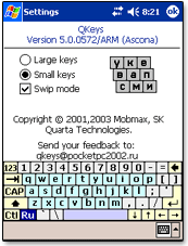    QKeys   Windows Mobile 2003